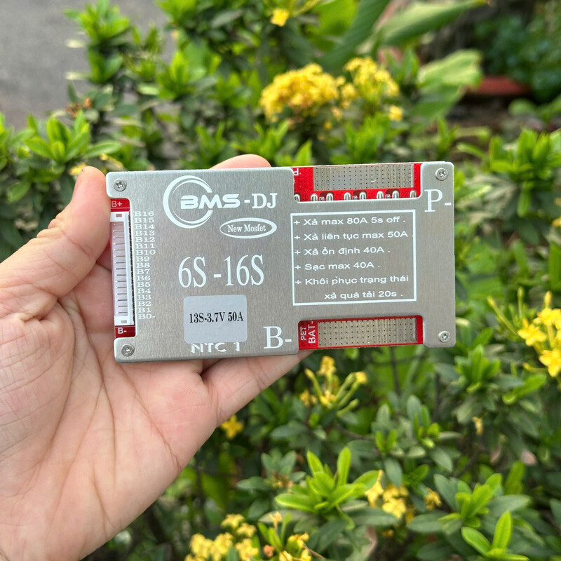 Mạch BMS DJ 13s Có Dây Cảm Biến Nhiệt