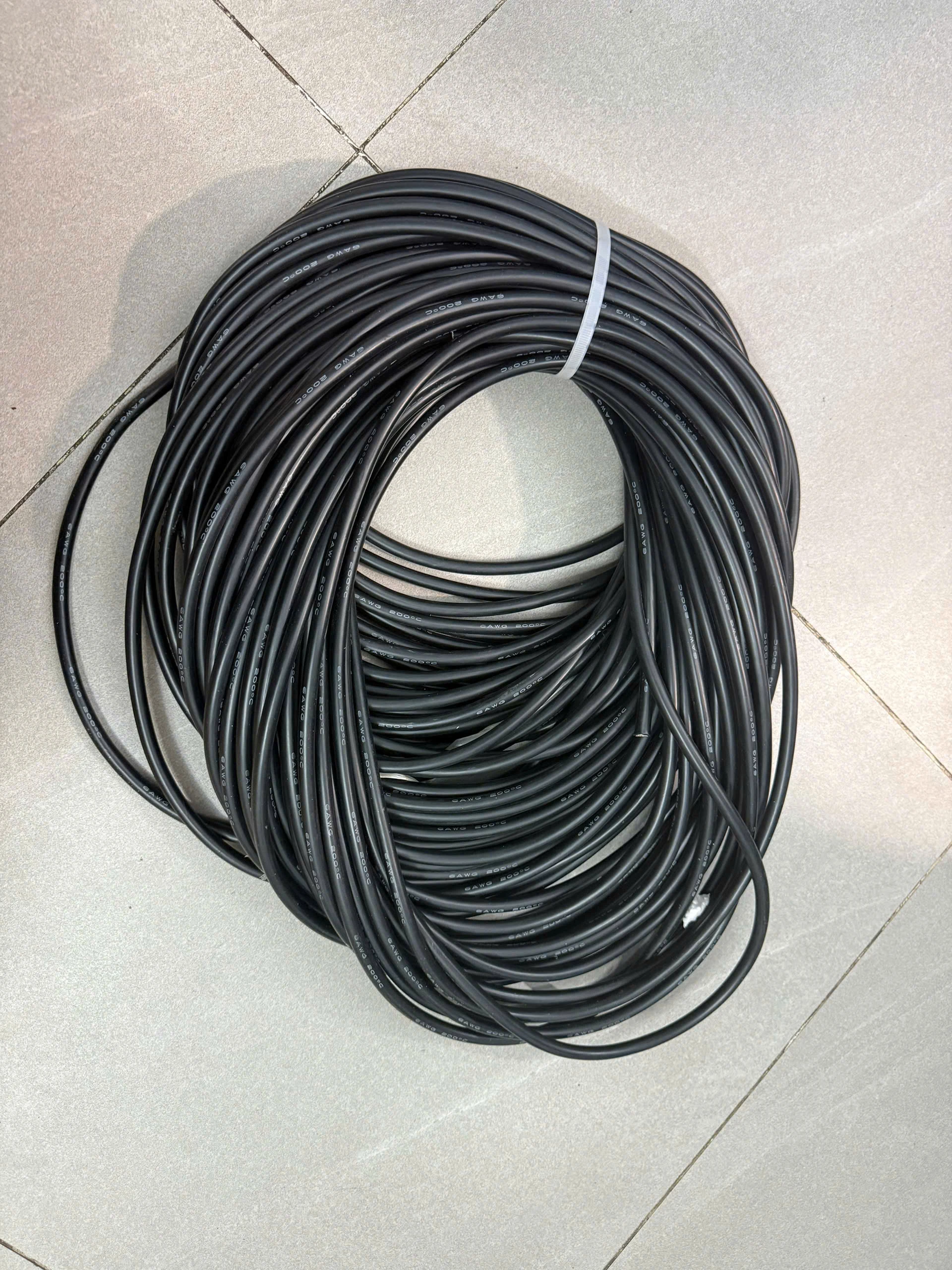 Dây AWG 6 Chống Cháy 1M – Loại Cao Cấp, Dẫn Điện Ổn Định, Bền Nhiệt