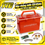Hộp Pin Chống Nước Tuyệt Đối 30ah - 45ah Đầy Đủ Phụ Kiện