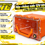 Hộp Pin Chống Nước Tuyệt Đối 60Ah - 75Ah - Đầy Đủ Phụ Kiện