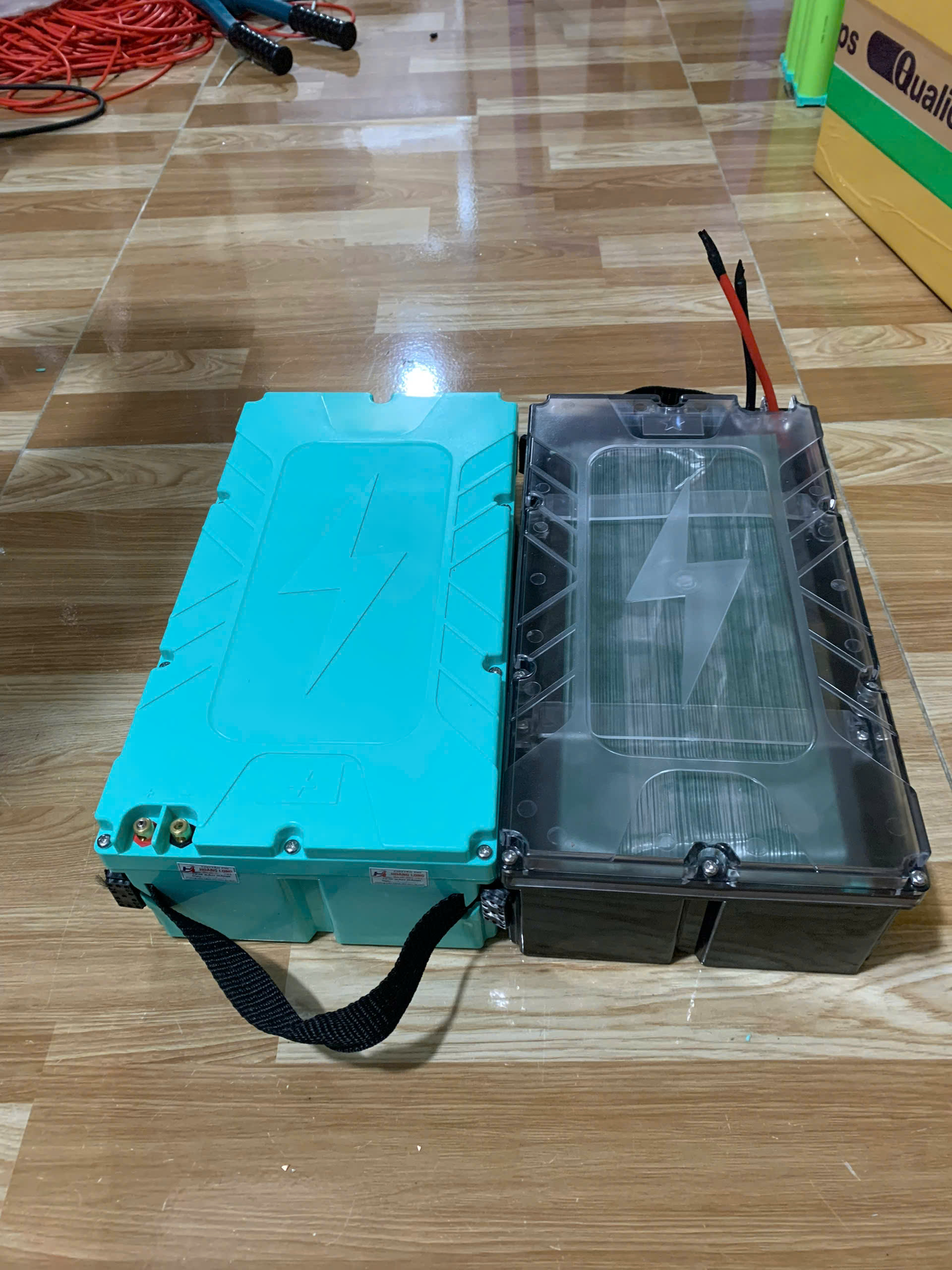 Hộp Xe Điện  48V 15AH ( 16S - 1P Nắp PC  Mẫu Mới Nhất )