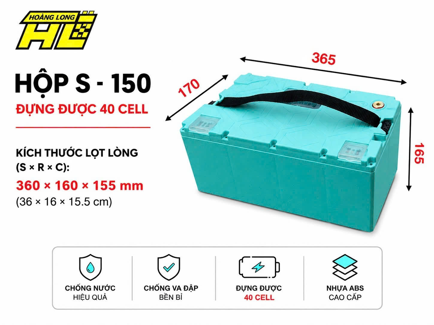 Hộp Nhựa 60V 30A – Vỏ Bảo Vệ Mạch BMS, Pin Lithium