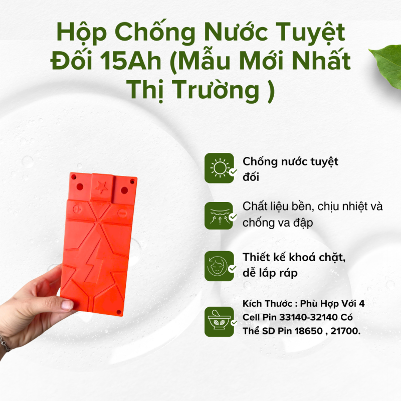 Hộp Chống Nước Tuyệt Đối 15ah ( Mẫu Mới Nhất Thị Trường )