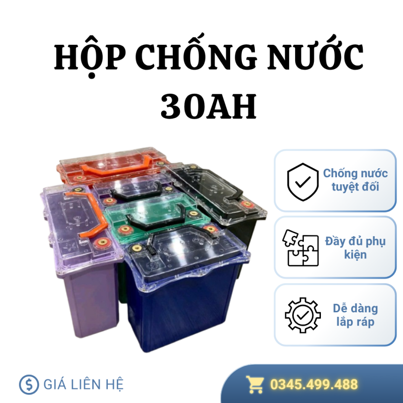 Hộp Chống Nước 30Ah – Độc Quyền, Mẫu Hiếm, An Toàn Tuyệt Đối