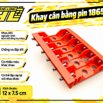 Khay cân bằng pin 18650  siêu bền -  6 cell