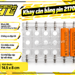 Khay cân bằng pin 21700- trong suốt (6 cell)
