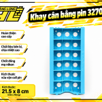 Khay Cân Bằng Pin 32700 Siêu Bền – Mẫu Mới 2025 | Nhựa ABS Cứng, Có Chốt Đồng Mạ Niken
