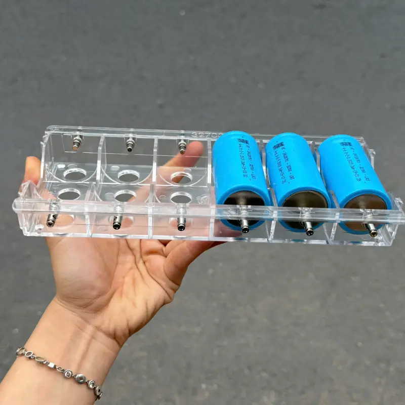 Khay Cân Bằng Pin 32700 Siêu Bền – Mẫu Mới 2025 | Nhựa ABS Cứng, Có Chốt Đồng Mạ Niken