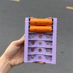 KHAY CÂN BẰNG  21700  màu tím ( KHAY 6 Cell )  ( Bao Gồm Chốt Đồng Mạ NiKen )