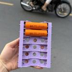 KHAY CÂN BẰNG  21700  màu tím ( KHAY 6 Cell )  ( Bao Gồm Chốt Đồng Mạ NiKen )