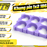 Khung Pin 18650 Loại 1×2 – Khung Nhựa Cố Định Cell Pin Lithium