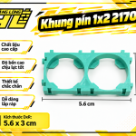 Khung Pin 21700 Loại 1×2 – Khung Nhựa Cố Định Cell Pin Lithium
