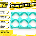 Khung Pin 21700 Loại 1×2 – Khung Nhựa Cố Định Cell Pin Lithium