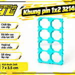 Khung Pin 32140 1x2 – Giá Đỡ Cell Pin Chắc Chắn, Dễ Lắp Ráp
