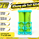 Khung Pin 32140 1x2 – Giá Đỡ Cell Pin Chắc Chắn, Dễ Lắp Ráp
