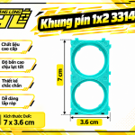 Khung Pin 1x2 33140 | Đế Pin Chất Lượng Cao | Chống Vênh Kẽm