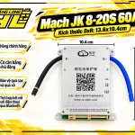 Mạch JK BMS 8S–20S 60A Cân Bằng Chủ Động 0.6A – Bluetooth Thông Minh
