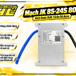 Mạch JK BMS 8S–24S 80A Cân Bằng Chủ Động 0.6A – Bluetooth Thông Minh