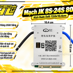 Mạch JK BMS 8S–24S 80A Cân Bằng Chủ Động 0.6A – Bluetooth Thông Minh