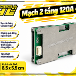 Mạch BMS 2 Tầng 120a Sạc Sả Chung Cổng (3s/4s)