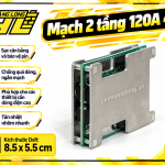 Mạch BMS 2 Tầng 120a Sạc Sả Chung Cổng (3s/4s)