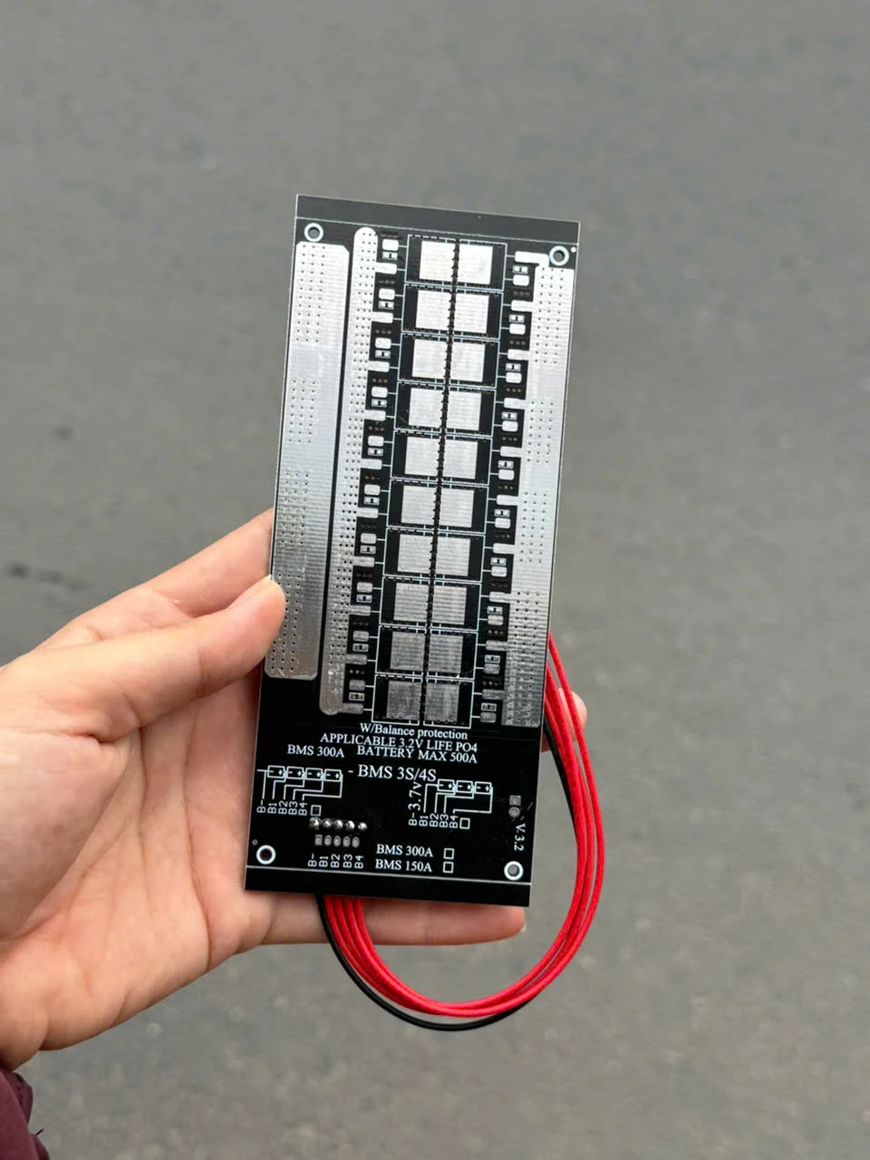 Mạch BMS Màu Đen 150A Công Suất Lớn Chân 20 Fet Lớn ( 4s )