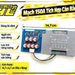 Mạch BMS 4s tích hợp 16fet lớn và Cân Bằng 5.5A (Có Tản Nhôm)
