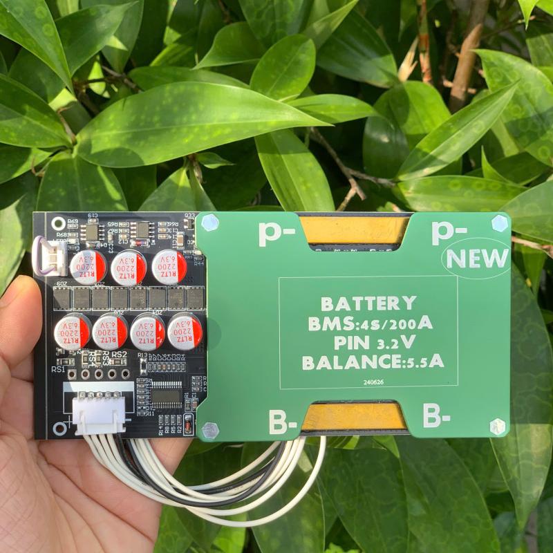 Mạch BMS 200A Công Suất Lớn Tích hợp cân bằng chủ động 5.5A ( 4s cho hệ 3.2v ) - ( Loại Mới )