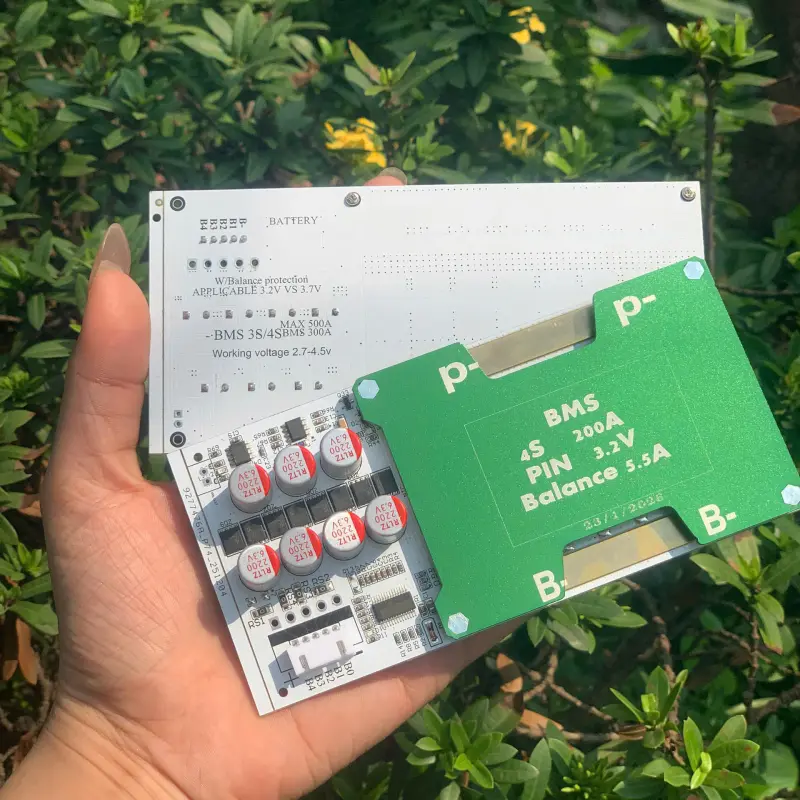 Mạch BMS 200A Công Suất Lớn Tích hợp cân bằng chủ động 5.5A ( 4s cho hệ 3.2v )