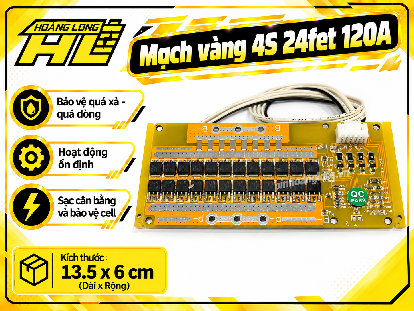 Mạch Vàng BMS 120a (20fet - 24fet)