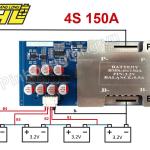 Mạch BMS 4s tích hợp 16fet lớn và Cân Bằng 5A (Có Tản Nhôm)