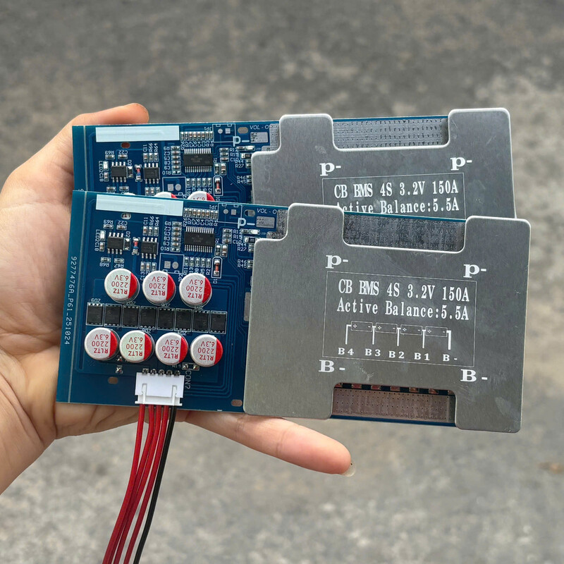Mạch BMS 4s tích hợp 16fet lớn và Cân Bằng 5.5A (Có Tản Nhôm)