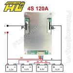 Mạch BMS 2 Tầng 120A - Tản Nhiệt Nhôm (4s)