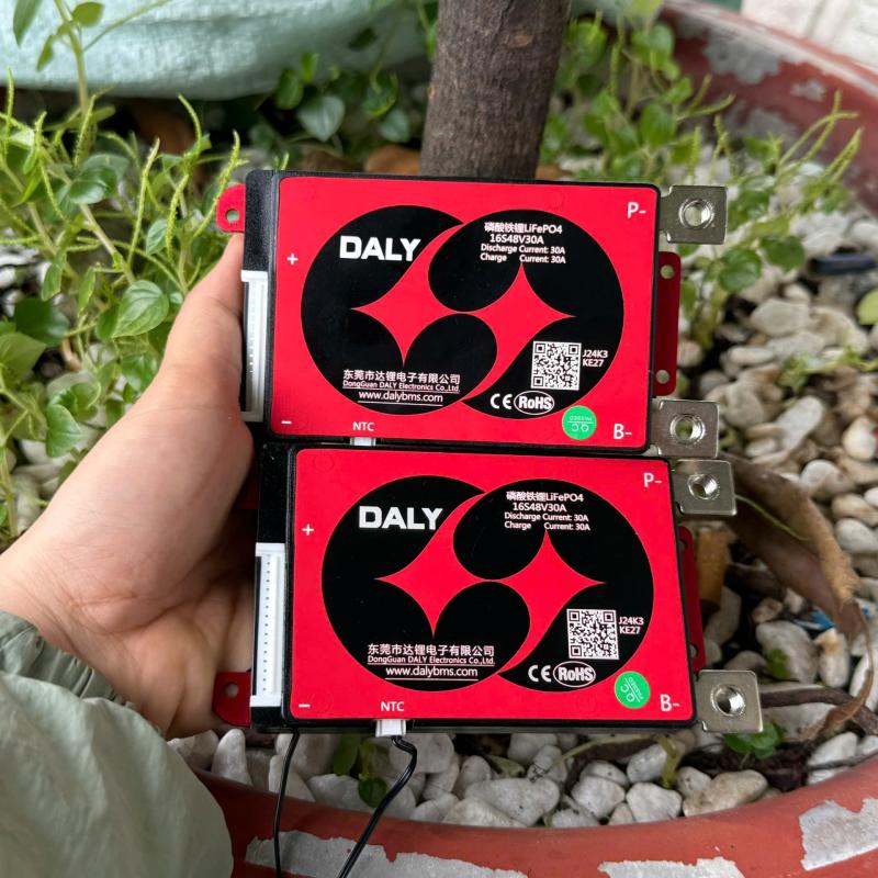 Mạch Bảo Vệ BMS 48V 16S 30A Cho 3.2V Có Dây Cảm Biến Nhiệt -  Chính Hãng DALY (Sạc Xả Chung)