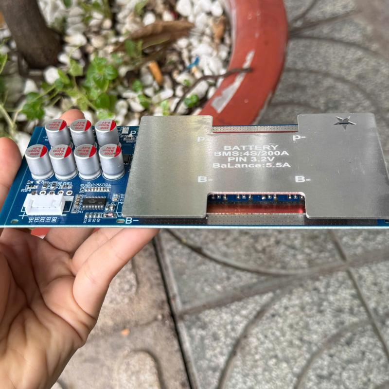 Mạch BMS 200a tích hợp 16fet lớn và Cân Bằng 5A (Có Tản Nhôm)
