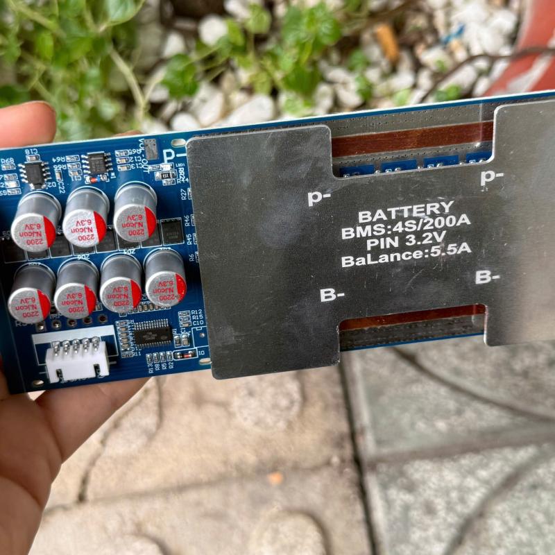 Mạch BMS 200a tích hợp 16fet lớn và Cân Bằng 5A (Có Tản Nhôm)