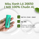 Màu Xanh Lá  26650 ( new 100% chuẩn A )