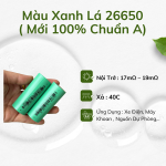 Màu Xanh Lá  26650 ( new 100% chuẩn A )
