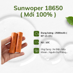 Màu Cam 18650 SunPower  ( Mới 100% -  Xả 10C  )
