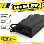 Sạc 54.6V 3A – Bộ Sạc Pin Li-ion 13S (Pin 3.7V)