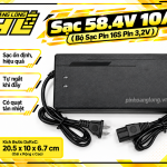 Sạc 58.4V 10A – Bộ Sạc Pin LiFePO4 16S (Pin 3.2V)