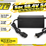 Sạc 58.4V 5A – Bộ Sạc Pin LiFePO4 16S (Pin 3.2V)