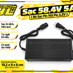 Sạc 58.4V 5A – Bộ Sạc Pin LiFePO4 16S (Pin 3.2V)