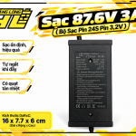 Sạc 87.6V 3A – Bộ Sạc Pin LiFePO4 24S (Pin 3.2V)