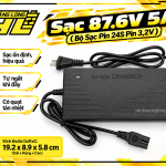 Sạc 87.6V 5A – Bộ Sạc Pin LiFePO4 24S (Pin 3.2V) – Tự Ngắt Khi Đầy