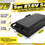Sạc 87.6V 5A – Bộ Sạc Pin LiFePO4 24S (Pin 3.2V) – Tự Ngắt Khi Đầy