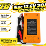 Sạc 12.6V 20A – Bộ Sạc Pin Lithium-ion 3S (Pin 3.7V)