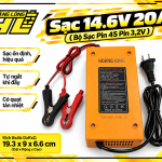 Sạc 14,6V 20A – Bộ Sạc Pin Lithium LiFePO4 4S (Pin 3.2V)